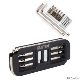 Мультитул KRAFTBIKE, шестигранные/крестовые/плоские/torx-головки