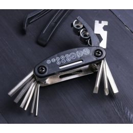 Набор "Bike", универсальный ключ, ремкомплект, инструмент для разбортировки шин, насос