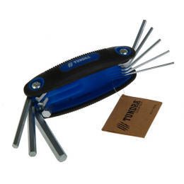 Набор ключей имбусовых TUNDRA comfort, складные, 1.5 - 8 мм   