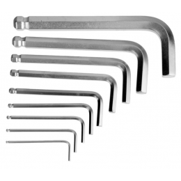 Набор ключей шестигранников TUNDRA comfort, CrV 1.5 - 10 мм 9 штук с шаром