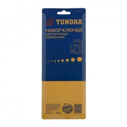 Набор ключей шестигранных ТУНДРА black, удлиненных, CrV, 1.5 - 10 мм, 9 шт.