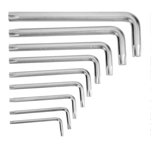 Набор ключей TORX TUNDRA, T10 - T50, 9 шт., CrV  	