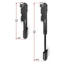 Насос GIYO, выс. давления, авто/вело ниппель, пласт. корп, Мах 120psi, манометр,Тайвань, инд.уп.