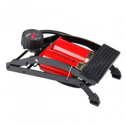 Насос ножной с манометром COMIRON FUJIN 2, стальной  корпус, два поршня 55*110мм.