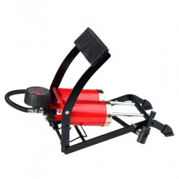 Насос ножной с манометром COMIRON FUJIN 2, стальной  корпус, два поршня 55*110мм.