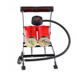 Насос ножной с манометром COMIRON FUJIN 2, стальной  корпус, два поршня 55*110мм.