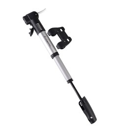 Насос ручной COMIRON BEE 1, алюминиевый корпус, телескопический, с двойным носиком, 27*230мм, 6 бар.