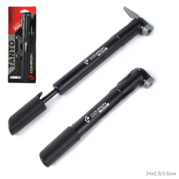 Насос ручной COMIRON TANTO, литой ABS пластик, Presta-Schrader, 8,3 бар