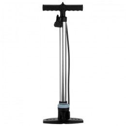Насос велосипедный напольный Dream Bike, с манометром, цвет серый