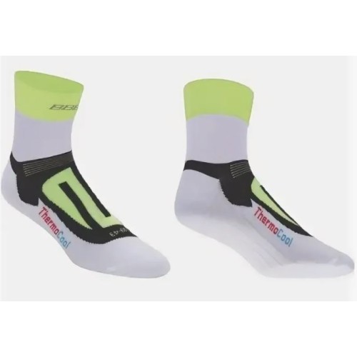 Носки BBB BSO-04, White/Green Thermo Cool (43-46)