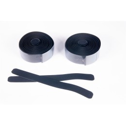 Обмотка руля 4BIKE гелевая противоскользящая ударозащитная элластичная с ромбовидным узором, черная