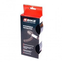 Обмотка руля 4BIKE гелевая с карбоновым рисунком синяя