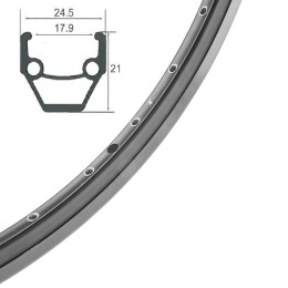 Обод 26" HLQC-02AB SSE, 32H, Чёрный