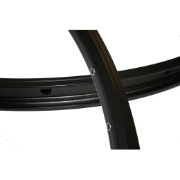 Обод 27.5" двойной, пистонированный HLQC-02AB, 32H, чёрный