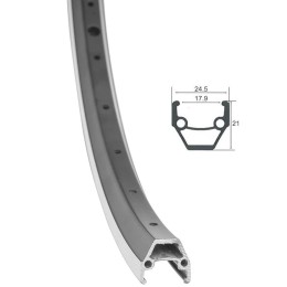 Обод 27.5" HLQC-02AB, 36H, V-br, черный