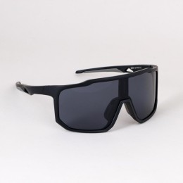 Очки солнцезащитные KRYPTON. ударопрочные. Линза- Зеркальная. Материалы: PC+ Silicone мягкая накладка на нос. Черные