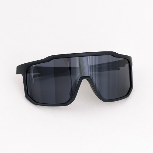 Очки солнцезащитные KRYPTON. ударопрочные. Линза- Зеркальная. Материалы: PC+ Silicone мягкая накладка на нос. Черные