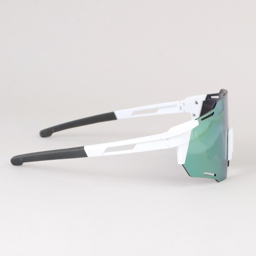 Очки солнцезащитные KRYPTON. ударопрочные.Линза- Зеркальная. Материалы: PC+ Silicone мягкие накладка на нос и душки. Белый-Оранж