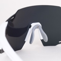 Очки солнцезащитные KRYPTON. ударопрочные.Линза- Зеркальная. Материалы: PC+ Silicone мягкие накладка на нос и душки. Белый-Оранж