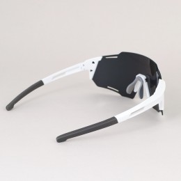 Очки солнцезащитные KRYPTON. ударопрочные.Линза- Зеркальная. Материалы: PC+ Silicone мягкие накладка на нос и душки. Белый-Оранж