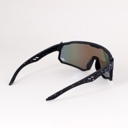 Очки солнцезащитные KRYPTON. ударопрочные. Линза- Зеркальная. Материалы: PC+TPE. Черный-Синий