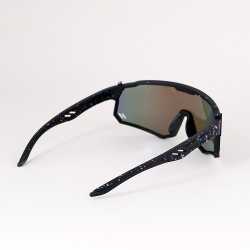 Очки солнцезащитные KRYPTON. ударопрочные. Линза- Зеркальная. Материалы: PC+TPE. Черный-Синий