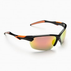 Очки солнцезащитные спортивные "Onesun", uv 400, дужка 13 см, ширина 15 см, линза 4 х 7.2 см, черно-оранжевая оправа