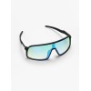 Очки солнцезащитные спортивные, uv 400, ширина 14.1 см, дужка 14.3 см, высота 5.3 см, голубые
