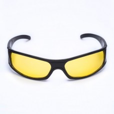 Очки солнцезащитные водительские, линза желтая, оправа черная