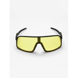 Очки солнечные поляризационные, uv 400, черная оправа, желтые высокие линзы