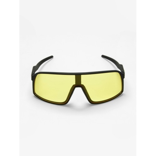 Очки солнечные поляризационные, uv 400, черная оправа, желтые высокие линзы