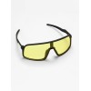 Очки солнечные поляризационные, uv 400, черная оправа, желтые высокие линзы