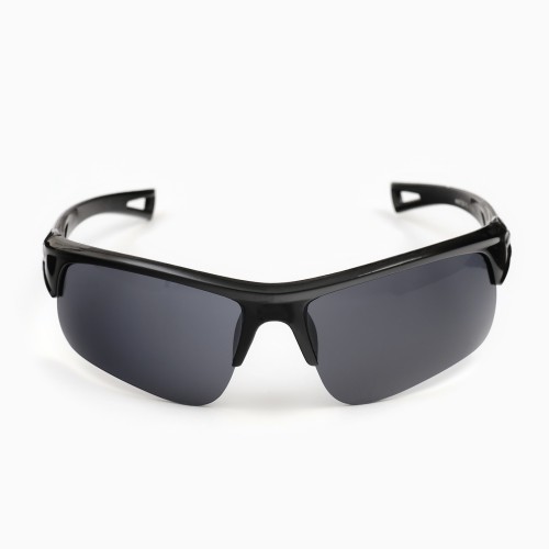 Очки спортивные "Мастер К.", uv 400, 14х15х4.3 см, линза 4.36 см, чёрные