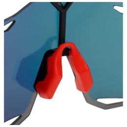 Очки велосипедные E22, со сменными линзами (3 линзы) в кейсе, черно-красная оправа