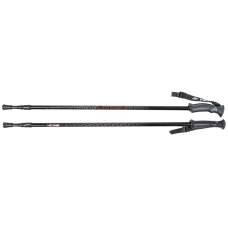 Палки треккинговые Yeti 115-135 см Black 2-х секционные, диаметр 16/14 мм, ручка пластмассовая анатомическая, al6061, система antishock