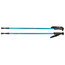 Палки треккинговые Yeti 115-135 см Blue 2-х секционные, диаметр 16/14 мм, ручка пластмассовая анатомическая, al6061, система antishock
