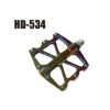 Педаль EXPERT HONGDING HD-534, 9/16 резьба, CNC корпус, 3 пром. подшипника, 94х101мм, с рефлектором, CR-MO ось, black, 1 пара. /HD-534-Purple