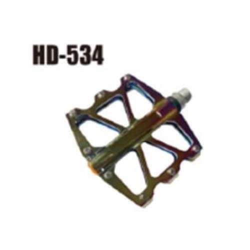 Педаль EXPERT HONGDING HD-534, 9/16 резьба, CNC корпус, 3 пром. подшипника, 94х101мм, с рефлектором, CR-MO ось, black, 1 пара. /HD-534-Purple