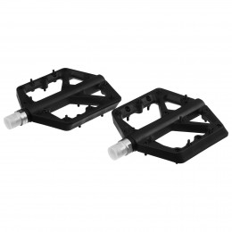 Педали 9/16" с пром.подшипником, нейлон, съёмные шипы, чёрные