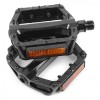 Педали алюминиевые на пром. и DU подшипниках, ось 9/16", черные, инд.уп. Vinca Sport