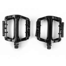 Педали алюминиевые на пром. и DU подшипниках, ось 9/16", черные, инд.уп. Vinca Sport