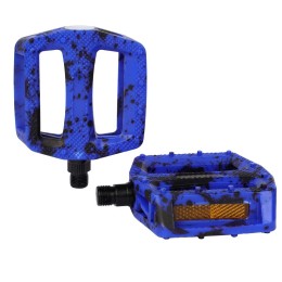 Педали BMX COMIRON MX-P657, 9/16 резьба, 108х98мм, W/T print black-blue