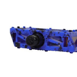 Педали BMX COMIRON MX-P657, 9/16 резьба, 108х98мм, W/T print black-blue