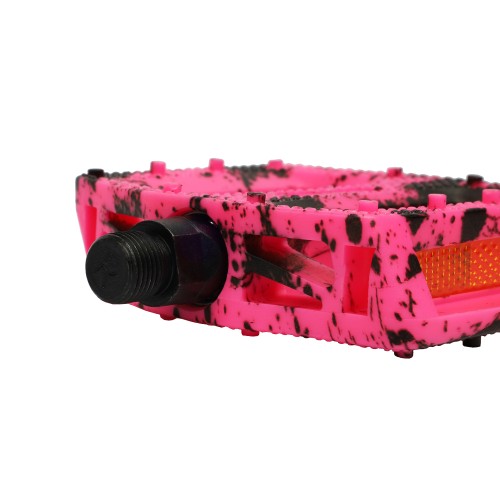 Педали BMX COMIRON MX-P657, 9/16 резьба, 108х98мм, W/T print black-pink