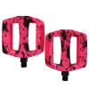 Педали BMX COMIRON MX-P657, 9/16 резьба, 108х98мм, W/T print black-pink
