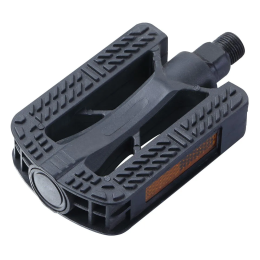 Педали CITY MIXIEER MX-P830, полипропилен, стальные подшипники, ось 2S, с рефлектором, 95х70мм, резьба 9/16, черные