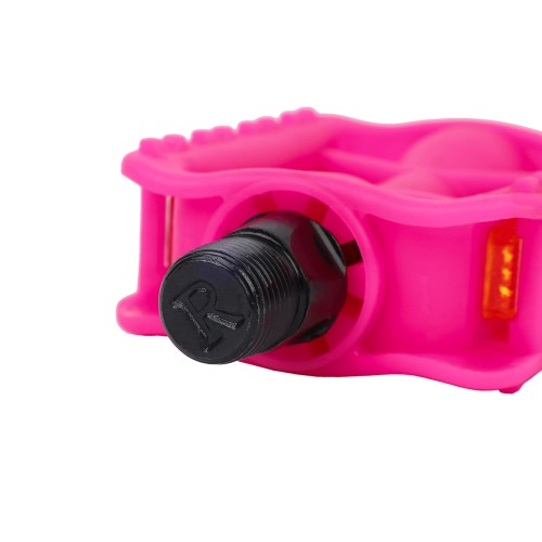 Педали детские MIXIEER KIDS MX-P686, полипропилен, без подшипников, ось 4S, с рефлектором, 90х54мм 1 пара. Резьба 9/16, розовые