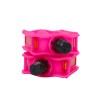 Педали детские MIXIEER KIDS MX-P686, полипропилен, без подшипников, ось 4S, с рефлектором, 90х54мм 1 пара. Резьба 9/16, розовые