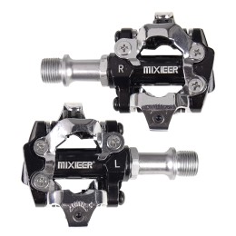 Педали для MTB эксперт MIXIEER GENGIS KHAN MX-P520, CNC алюминий, CR-MO ось 3 ПП, 9/16, в инд. уп. (с шипами)