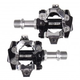 Педали для MTB эксперт MIXIEER GENGIS KHAN MX-P520, CNC алюминий, CR-MO ось 3 ПП, 9/16, в инд. уп. (с шипами)